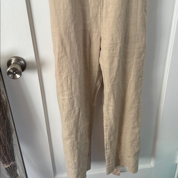 Quince Beige linen overall Jumpsuit - Picture 4 of 7